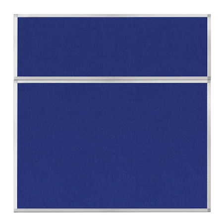 Versare Hush Panel Configurable Cubicle Partition 6' x 6' Royal Blue Fabric 1852334